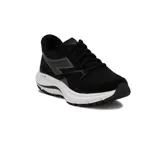 Championes de running Diadora Mythos Blushield 8 Vortice Hip, color negro con detalles en gris y suela blanca.