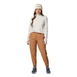 Pantalon tipo jogger color camel, con cintura elástica, bolsillos laterales y bolsillo de seguridad con cremallera. Confeccionado con tecnología Omni-Shade UPF 50 y Omni-Shield repelente a la humedad.