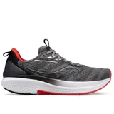 Championes Saucony Echelon 9 de hombre, color gris con detalles en negro y rojo.