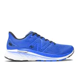 Championes de running New Balance 860, color azul con detalles en negro y blanco.