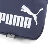 Bandolera Puma Phase Portable azul marino con logo Puma en blanco.