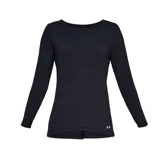 Remera Under Armour HeatGear Armour de mujer, de manga larga y color negro.