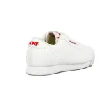 Championes urbanos Pony Champion Lifestyle Bajo, color blanco con detalles en rojo.