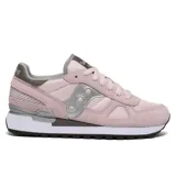 Championes Saucony Shadow Original de dama, color rosa con detalles en gris y plateado.