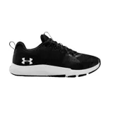 Championes Under Armour Charged Engage de hombre, color negro con suela blanca.