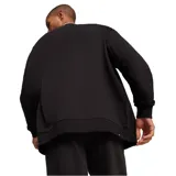 Campera deportiva Puma Squad color beige con mangas blancas, cierre con botones a presión, cuello y puños acanalados con ribete blanco, bolsillos laterales y logo Puma estampado en el pecho.