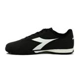 Championes de fútbol Diadora Urano Futbol TF, color negro con detalles en blanco.