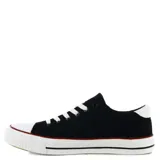 Championes Topper Wagon Tenis de lona color negro con detalles en blanco, cordones blancos y suela de goma.