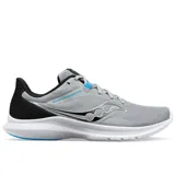 Championes Saucony Convergence color gris con detalles en negro y celeste.