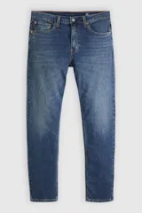 Jean Levi's modelo 512 Slim Taper Performance en color azul, con diseño de corte ajustado y botamanga cónica.