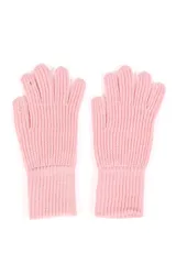 Guantes de tejido de punto acanalado, con puño elástico y diseño clásico.