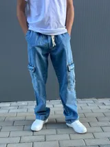 JEAN JOGGER BAGGY CELESTE HOMBRE