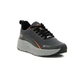 Zapatillas Avia Infinite para hombre, color gris oscuro con detalles en naranja y negro.