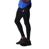 Calza larga de running negra con logo de Asics en blanco.