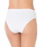 Bombacha tiro alto color negro, con doble tela en la parte delantera.