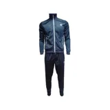 Conjunto deportivo Umbro color azul marino con detalles en blanco, compuesto por campera con cierre y pantalón.