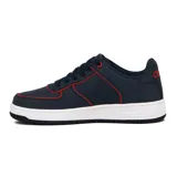 Zapatillas Osiris Bugatti de hombre, color azul marino con detalles en rojo y suela blanca.