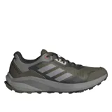 Championes Adidas Terrex Trailrider color verde con detalles en gris y suela negra.