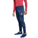 Pantalón de jogging azul marino con cortes en las piernas, escudo del Club Nacional de Football y logo de Umbro.