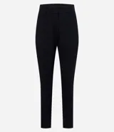 Pantalón skinny de mujer con pliegues delanteros y cintura estructurada, confeccionado en una mezcla de viscosa, poliamida y elastano.
