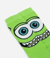 Medias de caña larga color verde con estampado de Mike Wazowski de Monsters Inc.