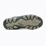 Championes de trekking Merrell modelo Accentor 3, confeccionados en una combinación de ante y malla transpirable en tonos beige y marrón. Presentan refuerzos negros, puntera protectora de goma y suela de alta adherencia diseñada para terrenos irregulares.