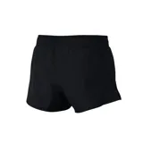 Short de running Nike 10K para mujer, color negro con logo plateado en la pierna izquierda. Confeccionado en tejido Nike Dry que absorbe el sudor.