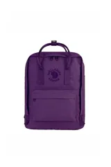 Mochila Fjallraven Re-Kånken Mini color rojo, hecha de poliéster reciclado de botellas de plástico.