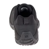 Zapato Caterpillar modelo Instruct color negro, con capellada de gamuza, forro de malla de nylon, plantilla Ease para confort ligero, suela de goma duradera y tecnología CLEANSPORT NXT para control de olores.