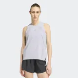 Musculosa deportiva Adidas Adi365 Aspyre para running, color gris claro, con diseño sin mangas y detalles microperforados para mayor transpirabilidad.