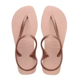 Sandalias tipo ojota Havaianas modelo Flash Urban, color negro, con diseño de tiras cruzadas que incluyen una correa trasera para mayor sujeción.