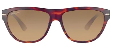 Lentes de sol Serengeti modelo Pancho con armazón de acetato en patrón carey y cristales polarizados en tono marrón.