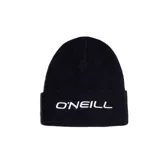 Gorro de lana negro con logo O'Neill bordado en blanco en el frente.