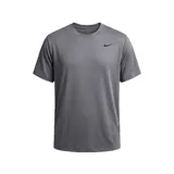 Remera deportiva Nike Dri-Fit Flex de color gris, con cuello redondo, mangas cortas y logo de la marca bordado en el pecho.