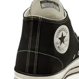 Championes Converse Chuck Taylor All Star Pro de caña media, color negro con detalles en blanco.
