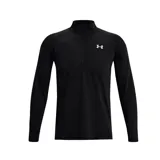 Remera deportiva Under Armour para hombre, de manga larga y cuello alto con cierre de media cremallera.