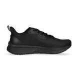 Championes de running 361° en color negro, con diseño técnico de malla transpirable, cordones al tono y suela con amortiguación reforzada.
