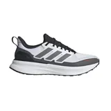 Championes Adidas Ultrarun 5 TR, color blanco con detalles en gris y negro.