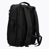 Mochila expandible de diseño minimalista y acabado mate, con capacidad de 36 litros. Cuenta con compartimentos con cierre, asa superior y lateral, y logo grabado en el frente.