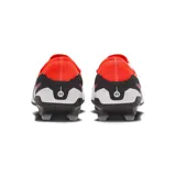 Championes de fútbol Nike Tiempo Legend 10 Pro FG, color blanco con detalles en negro y rojo. Cuentan con tecnología FlyTouch Pro y All Conditions Control (ACC).