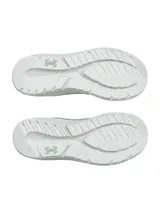 Championes de running Under Armour modelo W Charged Pursuit 4, color verde claro, con parte superior de malla transpirable, cordones al tono y entresuela Charged Cushioning.