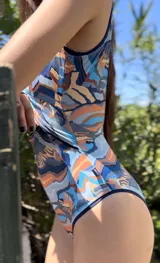 Traje de Baño ROSE, Azul