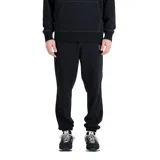 Pantalón de jogging negro de New Balance, con corte holgado y logo pequeño en la pierna izquierda.