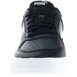 Championes urbanos Puma Caven, color negro con detalles en blanco, confeccionados en cuero sintético, con logo de Puma en los laterales y suela de goma.