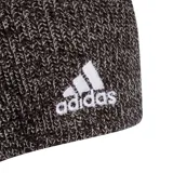 Gorro Adidas unisex de hilo mélange trenzado con sutil efecto bicolor y logo bordado.