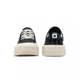 Zapatillas urbanas Converse Chuck Taylor All Star Cruise, color negro con suela de plataforma color hueso y cordones blancos.