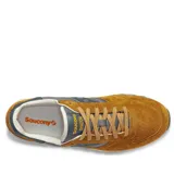 Championes Saucony Shadow Original color marrón, gris y naranja, con capellada de gamuza, nylon y malla.