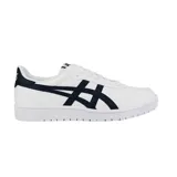 Championes Asics Japan S de hombre, color blanco con detalles en azul marino. Inspirados en un modelo de 1981, con silueta baja y estética retro.