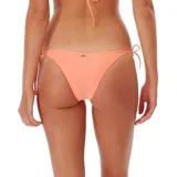 Bikini Rip Curl Classic Surf Tie Side Pant color salmón, con tiras laterales para atar.
