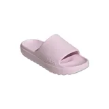 Chanclas Adidas Adilette Lumia color rosa claro, de una sola pieza con logo de la marca en el lateral.